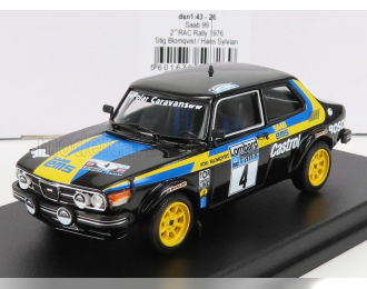 SAAB 99 №4 2nd Rally Rac Lombard (1976) S.Blomqvist - H.Sylvian, Black Yellow