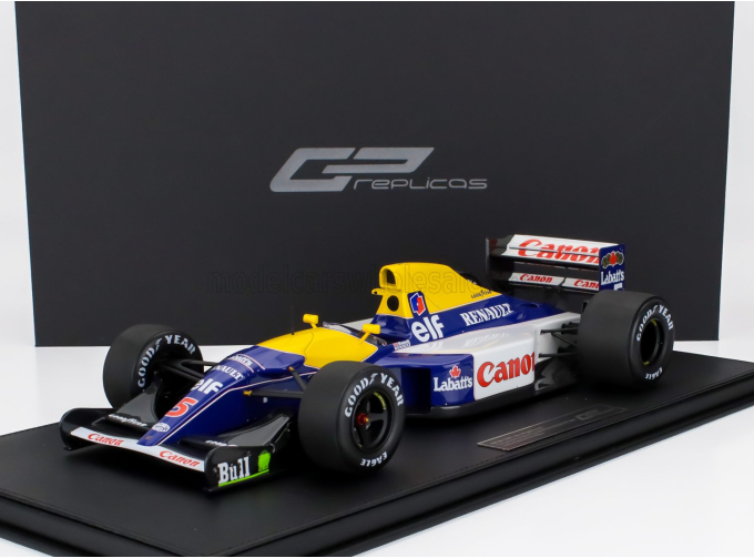 WILLIAMS F1 Fw14b Renault N 5 World Champion Pole Postition Fastest Lap And Winner British Gp 1992 Nigel Mansell, Blue Yellow White