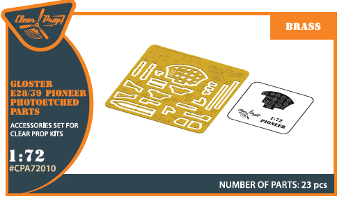 Фототравление интерьер для самолета Gloster E28/39