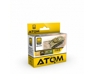 Набор акриловых красок ATOM Современные камуфляжные цвета Сирии / Modern Syria Camouflage Colors Set