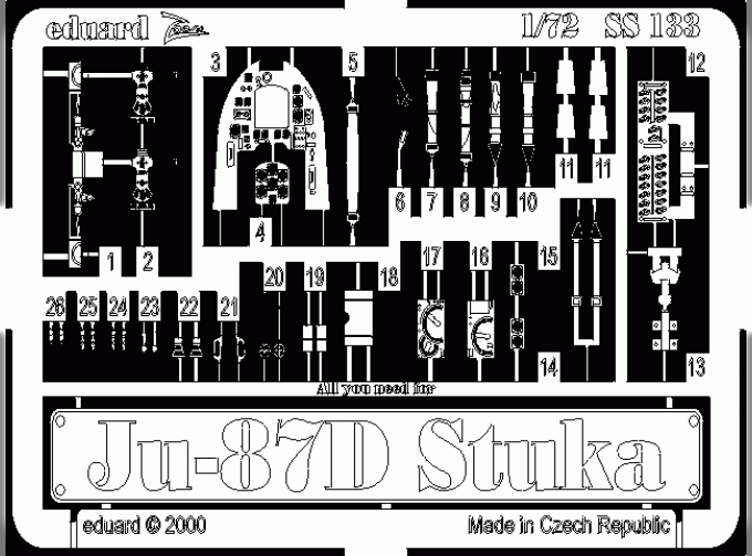 Фототравление для Ju 87D Stuka