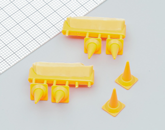 Набор дорожных конусов (средние), 6 шт.