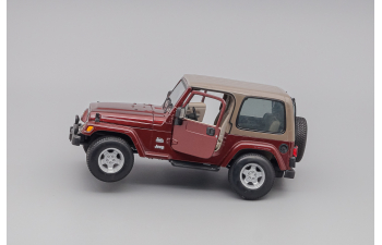 JEEP Wrangler Sahara, dark red