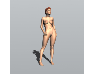 Фигурка Обнаженка 4, окрашенная