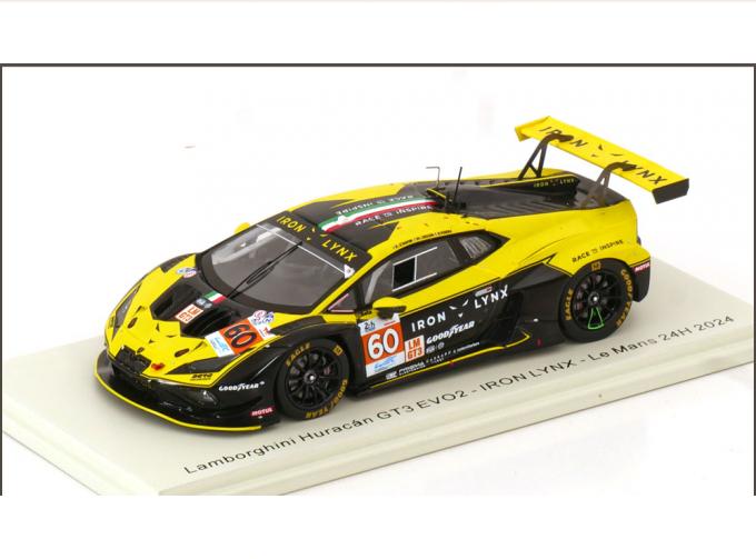 LAMBORGHINI Huracan GT3 Evo 2 No 60 24h Le Mans, Cressoni/Perera/Schiavoni (2024)