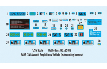 Сборная модель БТР AAVP-7A1 Assault Amphibious Vehicle