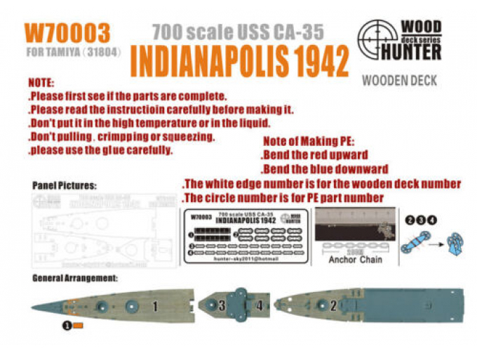 WWII USS Indianapolis CA-35 1942