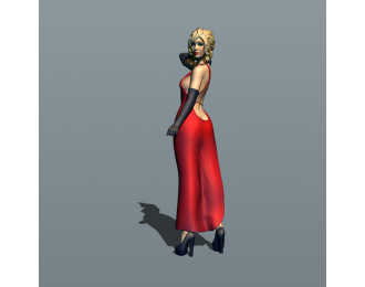 Фигурка Светская львица 1, окрашенная