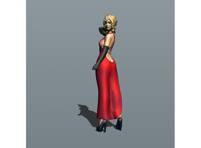 Фигурка Светская львица 1, окрашенная