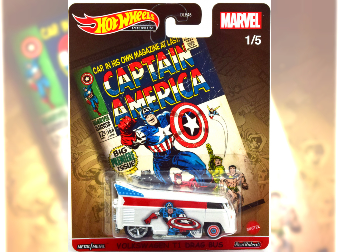 VOLKSWAGEN T1 Drag Bus Captain America Marvel Collection 1 5