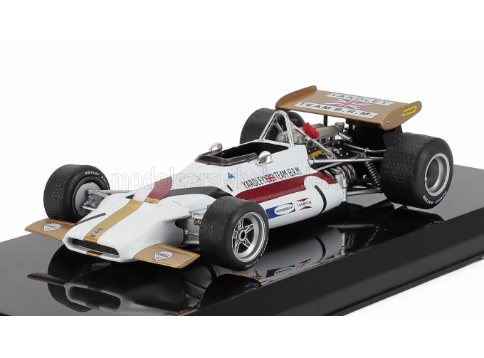 BRM F1 P153 №1 Belgium Gp Pedro Rodriguez (1970) , White Gold