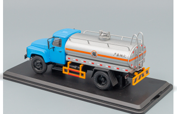 DONGFENG 140 series fuel tank truck, blue / silver