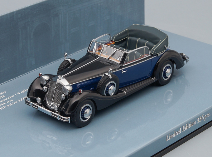 HORCH 853A Cabriolet (1938), black / blue