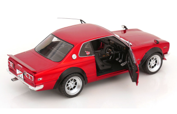 NISSAN Skyline (C10) Hakosuka (1970), red metallic