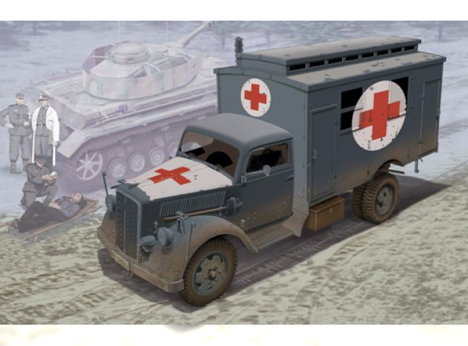 Сборная модель Автомобиль German Ambulance Truck