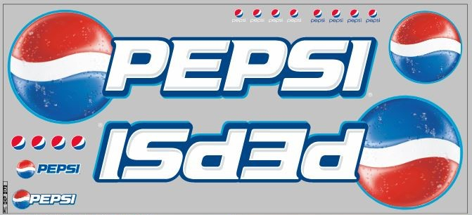 Декаль НЕФАЗ-93341 Pepsi вариант 7 (140х320)