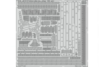 Фототравление USS CV-10 Yorktown сетки безопасности и поручни