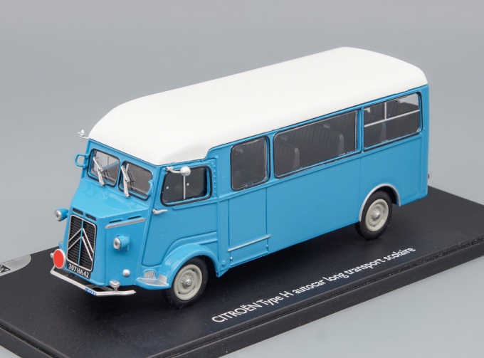 CITROEN HY Autocar Tra nsport Scolaire With Figurines, blue