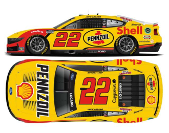 Ford Mustang #22 Joey Logano *Shell-Pennzoil* yellow/red 2025