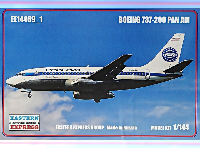 Сборная модель Авиалайнер Boeng 737-200 (PAN American)