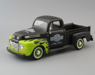 FORD А1 PickUp с мотоциклом HARLEY DAVIDSON, black / green