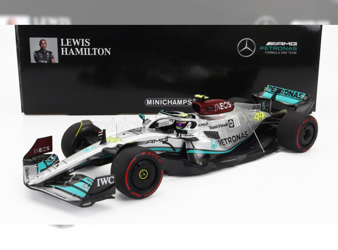 MERCEDES-BENZ GP F1 W13e Team Mercedes-amg Petronas F1 N44 2nd Brazilian Gp (2022) Lewis Hamilton, Silver Green