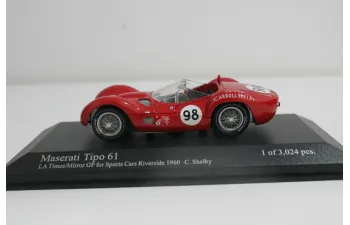 MASERATI Tipo 61 Birdcage No.98, Riverside, Shelby (1960)