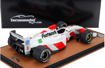 FOOTWORK F1 Fa13 Mugen Honda №9 Monaco Gp (1992) Michele Alboreto, White Red