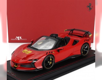 FERRARI Sf90 Xx Stradale Spider (2024) - Con Vetrina - With Showcase, Rosso Scuderia - Red Yellow Black