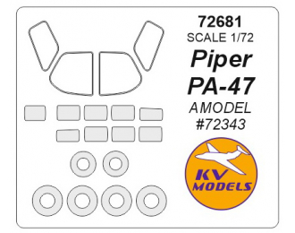 Маски окрасочные Piper Pa-47 + wheels masks