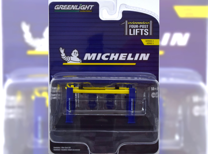 MICHELIN Hebebühne, blue yellow