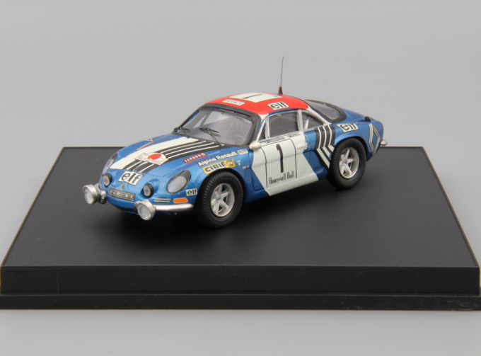 RENAULT Alpine A110 1600 S - B. Darniche 1st. Rally Maroc 73, blue / white