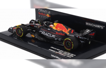 RED BULL F1 Rb19 Team Oracle Red Bull Racing №1 World Champion Winner Austrian Gp (2023) Max Verstappen, Matt Blue