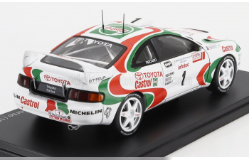 TOYOTA Celica Gt-four St205 Team Castrol №1 Winner Rally Tour De Corse (1995) Didier Auriol - Denis Giraudet, White Red Green