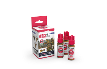 Набор акриловых красок QUICK GEN - Британская униформа Второй мировой / BRITISH WWII UNIFORMS – QUICK GEN SET
