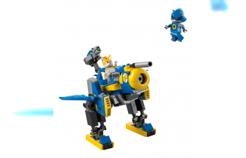 Сборная модель Sonic The Hedgehog - Cyclone Vs Metal Sonic - 290 Pezzi - 290 Pcs, Blue Yellow