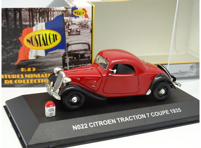 CITROEN Traction 7 Coupe (1935), red / black