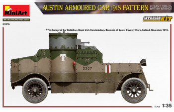 Сборная модель Бронеавтомобиль AUSTIN обр. 1918 г. с интерьером. Ирландия 1919-21 гг.