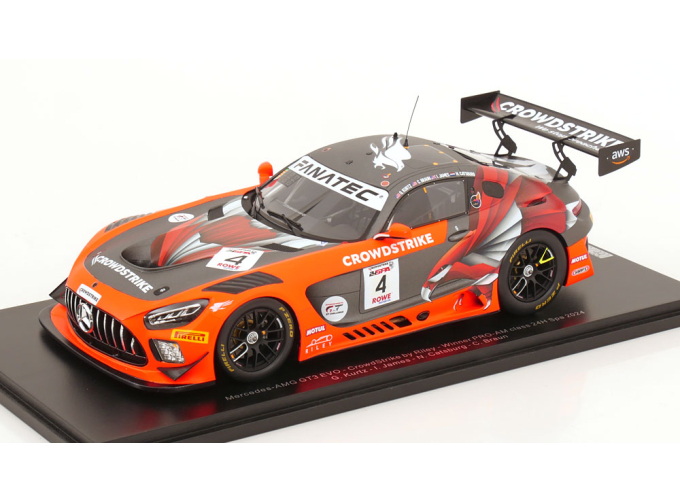 MERCEDES-BENZ AMG GT3 Evo Winner Pro-AM Class 24h Spa, Kurtz/James/Catsburg/Braun (2024)