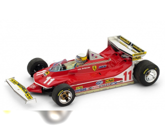 FERRARI F1 312t4 №11 World Champion Winner Monaco Gp (1979) Jody Scheckter - With Driver Figure, Red