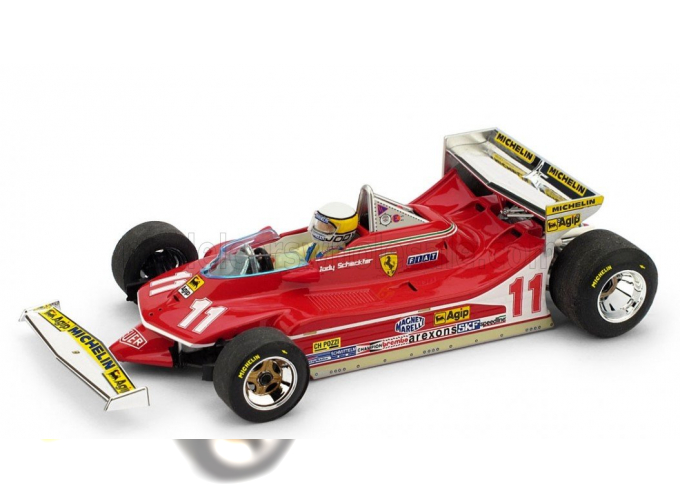 FERRARI F1 312t4 №11 World Champion Winner Monaco Gp (1979) Jody Scheckter - With Driver Figure, Red