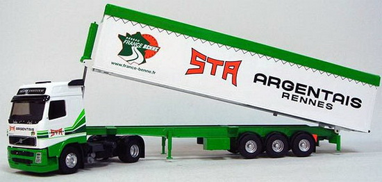 VOLVO FH16 RESTYLE с полуприцепом-самосвалом 'STA ARGENTAIS' 2003, White