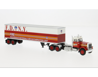 PETERBILT 359 FDNY (1973), red/white