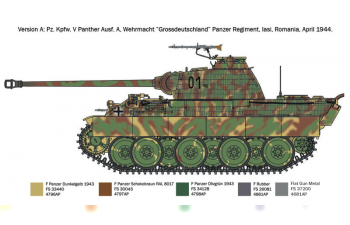 Сборная модель танк Пантера / Sd.Kfz. 171 Pz.Kpfw. V Panther Ausf. A