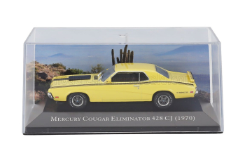 MERCURY Cougar Eliminator 428 Cj Coupe (1970) - Con Vetrina - With Showcase, Yellow Black