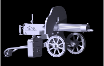 Сборная модель Российский пулемет "Максим" (1910/30 г.). Soviet Maxim Machine Gun(1910/30)