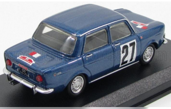 SIMCA Abarth 1150 4-door N 27 Rally De Franche-comte' 1967, Blue