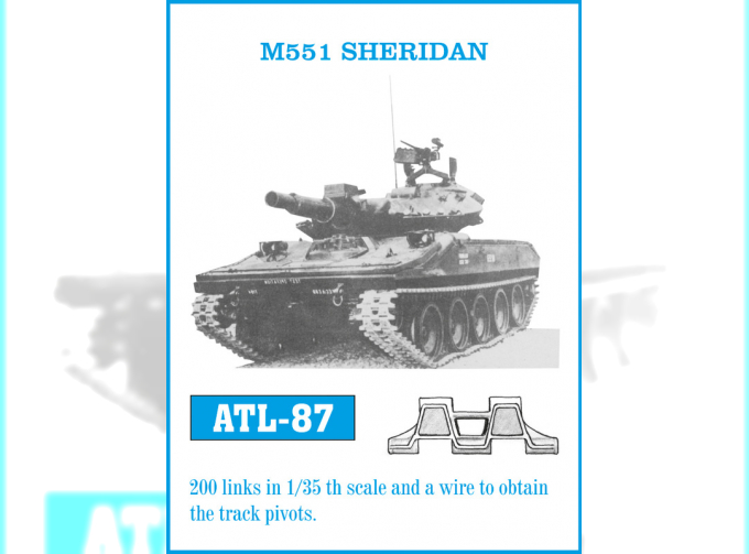 Atl-35-87 Траки железные для M551 Sheridan