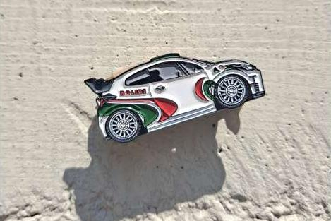 Значок Pin Toyota Yaris GR Tribute to Castrol Livery, white