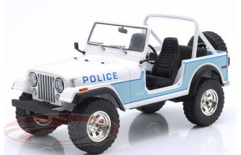 JEEP CJ-7 Clearwater POLICE (1982), white/blue